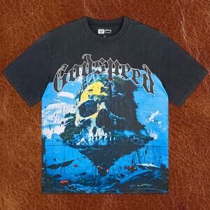 Men's Black Short Sleeve Godspeed